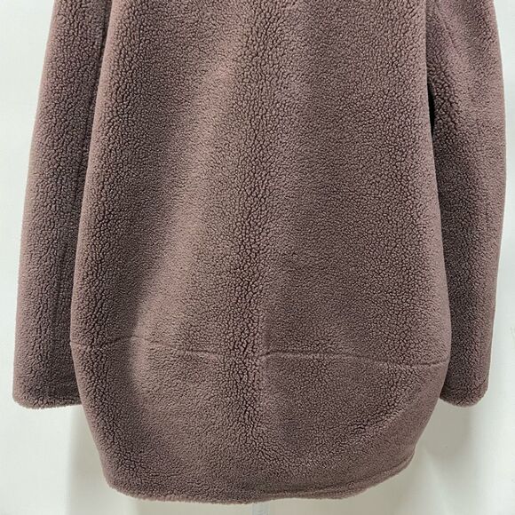 Wool Shearling Hooded Coat (Brown) - fits like a small! - Picture 14 of 14